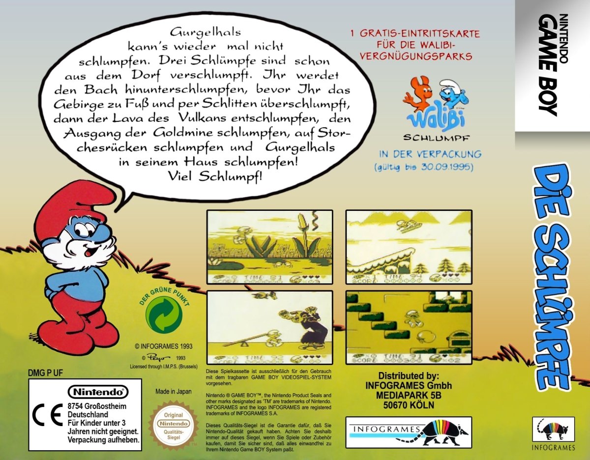 Die Schlümpfe - Gameboy - 🕹️ Mein Retro Game