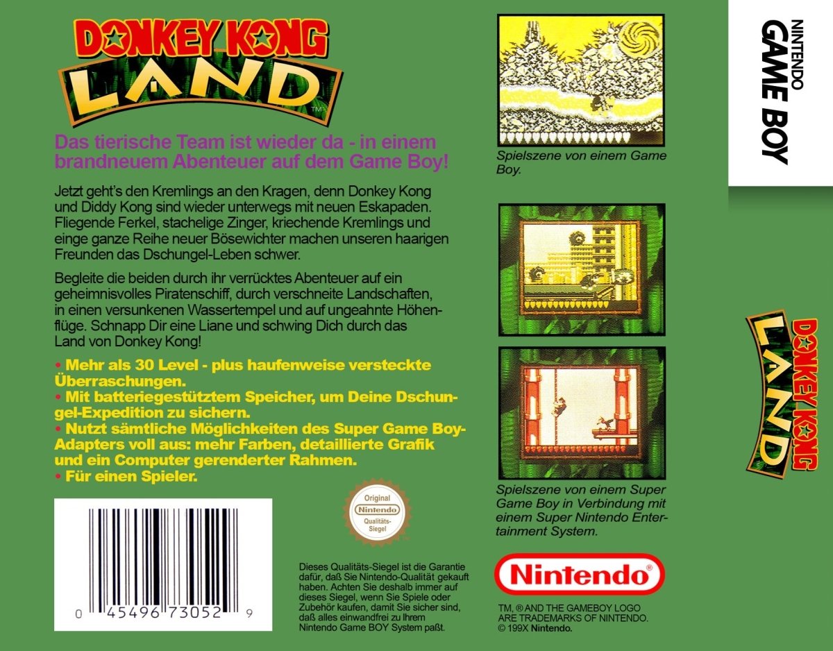 Donkey Kong Land - Gameboy Classic - 🕹️ Mein Retro Game