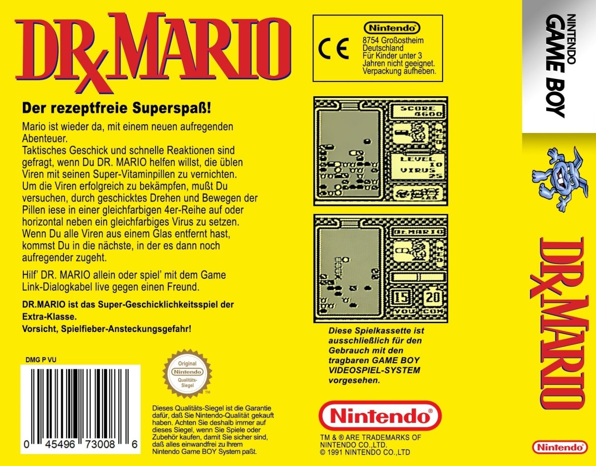 Dr. Mario - Gameboy Classic - 🕹️ Mein Retro Game