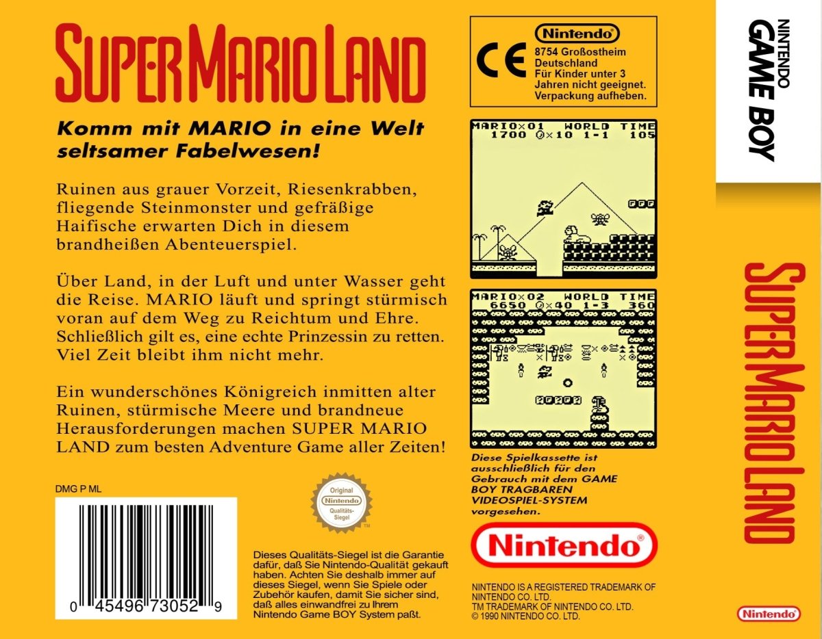 Super Mario Land - Nintendo Gameboy Classic - 🕹️ Mein Retro Game