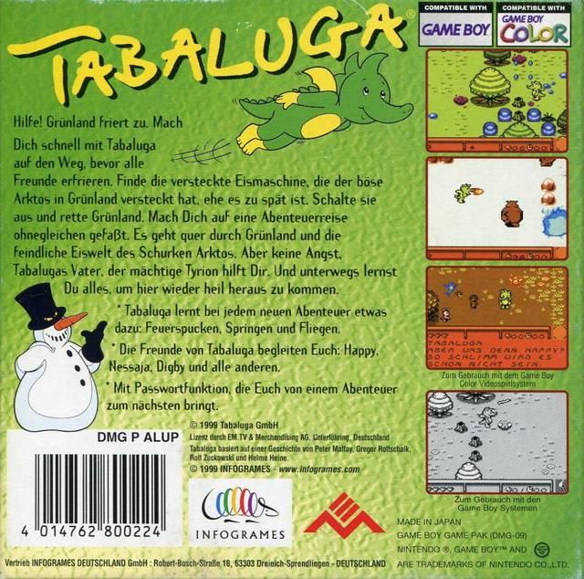 Tabaluga - Gameboy Classic & Color - 🕹️ Mein Retro Game