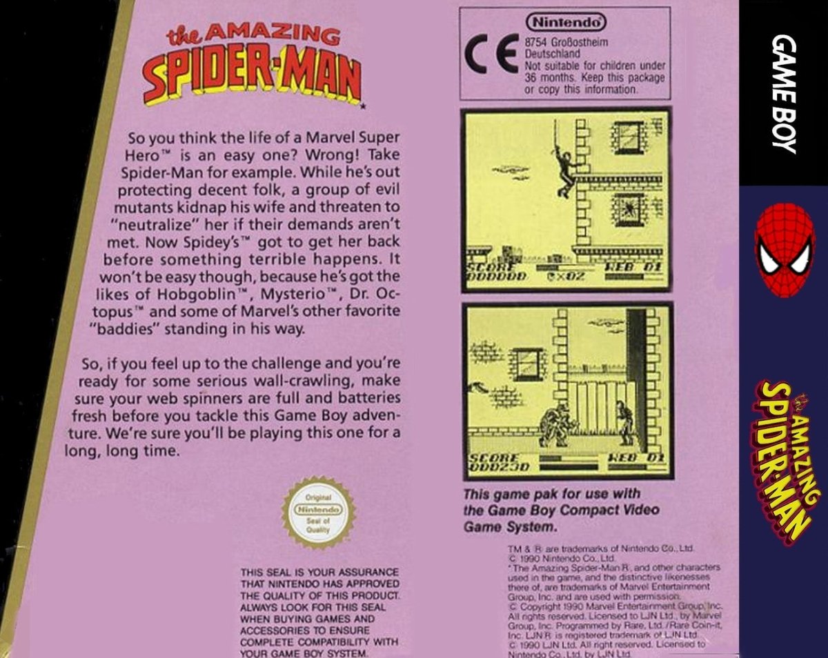 The Amazing Spider - Man - Gameboy Classic - 🕹️ Mein Retro Game