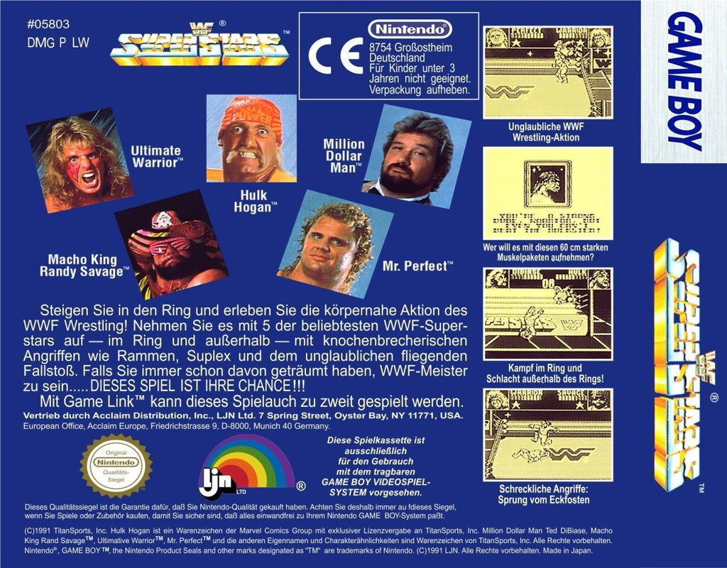 WWF SuperStars - Gameboy Classic - 🕹️ Mein Retro Game